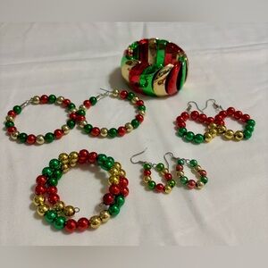 Christmas Beaded Jewelry Set